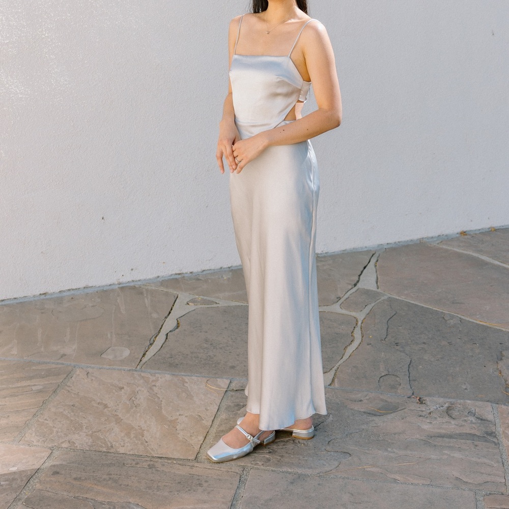 Silver Maxi Dress